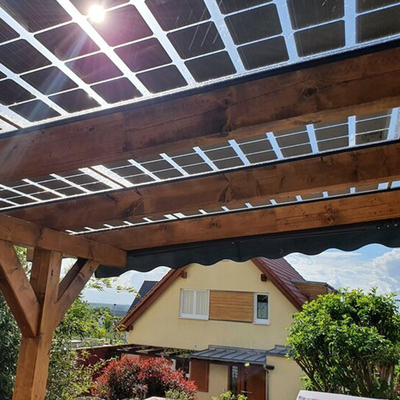Sunroom fotovoltaico trasparente su ordinazione di alta efficienza delle pile solari del grado del modulo A di Rixin BIPV