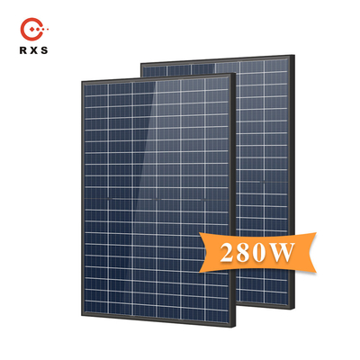tipo trasparente vetro rivestito doppio del poli delle pile solari 275W modulo policristallino di PV di auto pulizia