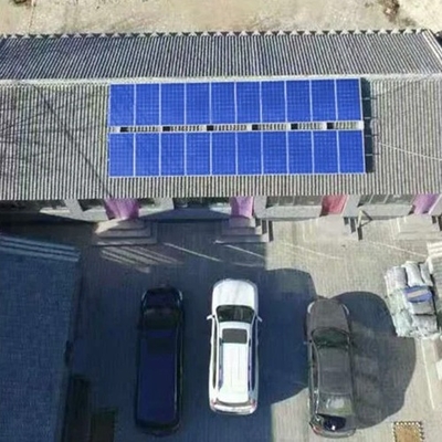 Calcestruzzo fuori-gridFor domestico Bifacial solare della centrale elettrica del pannello solare dell'edificio scolastico e tetto piano