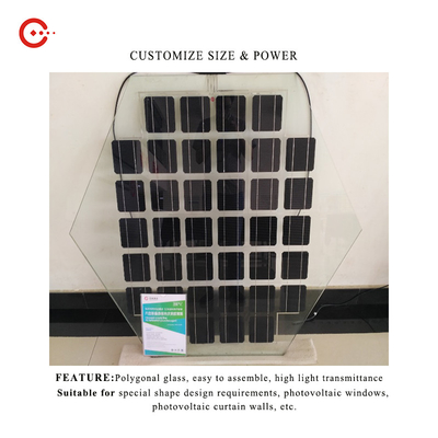 i pannelli solari Bifacial fotovoltaici 100Watt hanno personalizzato speciale impermeabile a forma di